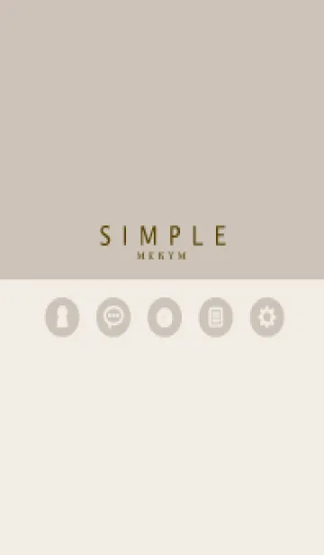 [LINE着せ替え] SIMPLE-ICON BROWN 17の画像1