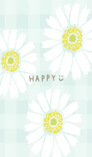 [LINE着せ替え] 3輪の白いガーベラ24の画像1