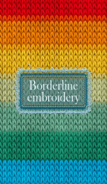 [LINE着せ替え] Borderline embroidery 16の画像1