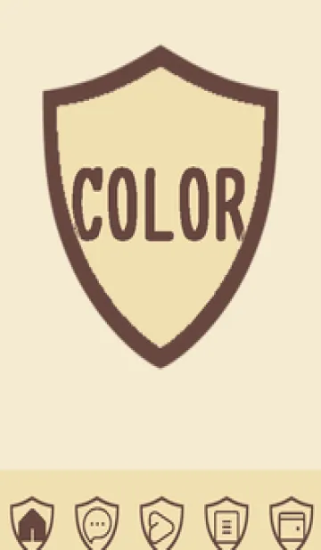 [LINE着せ替え] beige color Y50の画像1