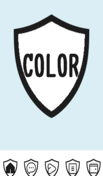 [LINE着せ替え] blue color Y47の画像1