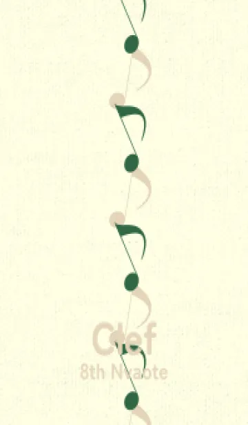 [LINE着せ替え] 八分音符1 千歳緑の画像1