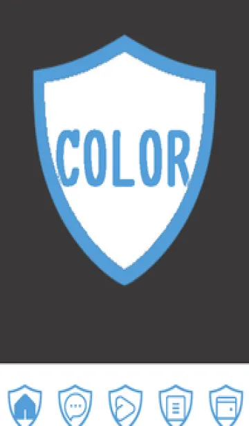 [LINE着せ替え] blue color Y50の画像1