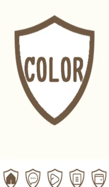 [LINE着せ替え] beige color Y47の画像1