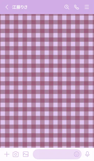 [LINE着せ替え] シンプル チェック 77の画像2