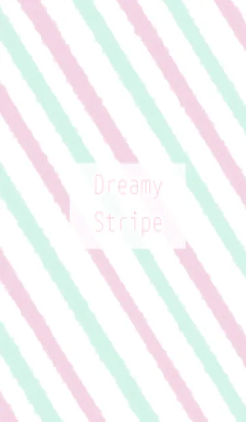 [LINE着せ替え] Dreamy Stripe: pink and greenの画像1