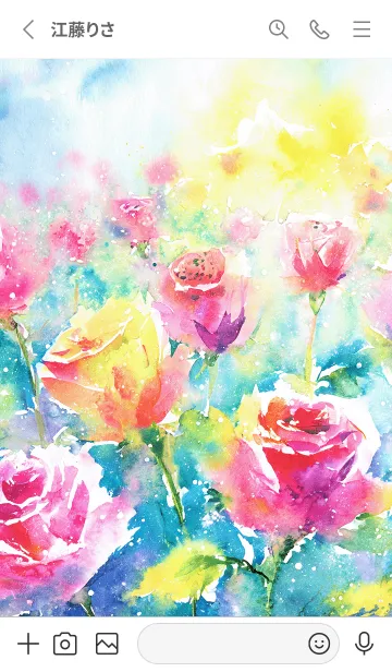 [LINE着せ替え] 薔薇(バラ)の花の着せかえ(R2340)の画像2