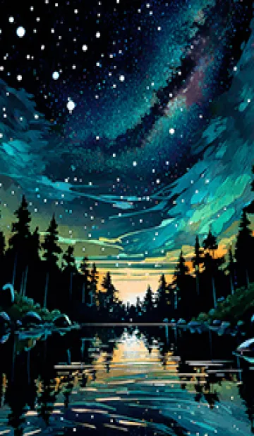 [LINE着せ替え] 穏やかな夜景の着せかえ/398の画像1