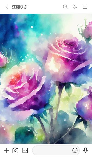 [LINE着せ替え] 薔薇(バラ)の花の着せかえ(R2341)の画像2