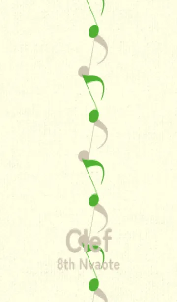[LINE着せ替え] 八分音符1 パラキートグリーンの画像1