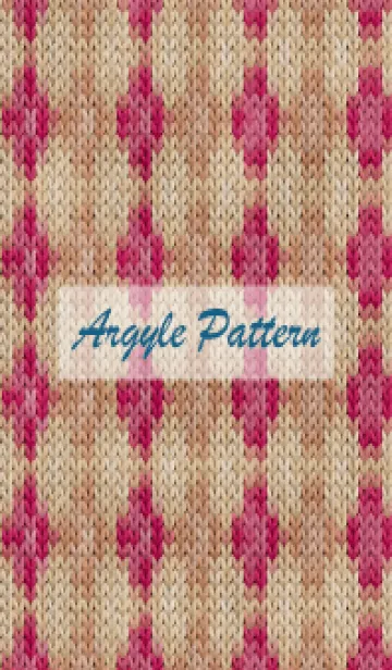 [LINE着せ替え] argyle pattern embroidery 109の画像1