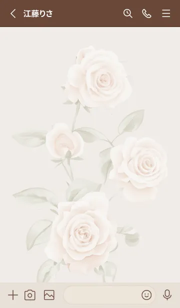 [LINE着せ替え] brownシックな薔薇03_1の画像2