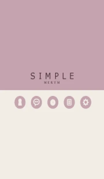 [LINE着せ替え] SIMPLE-ICON PINK 17の画像1