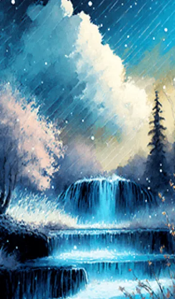 [LINE着せ替え] 優美な冬の風景の着せかえ(Winter-2301)の画像1