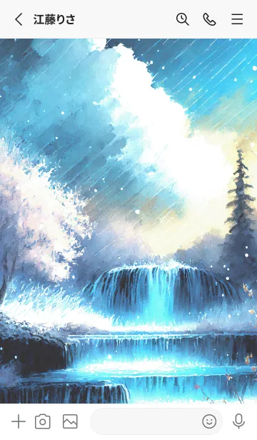 [LINE着せ替え] 優美な冬の風景の着せかえ(Winter-2301)の画像2