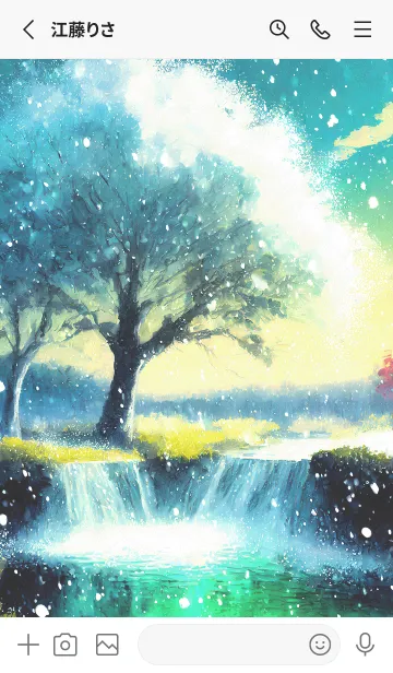 [LINE着せ替え] 優美な冬の風景の着せかえ(Winter-2302)の画像2