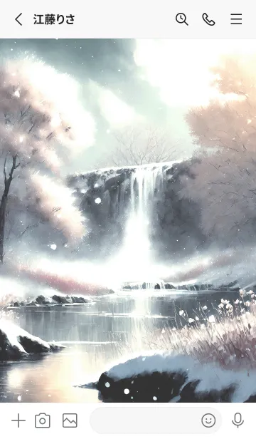 [LINE着せ替え] 優美な冬の風景の着せかえ(Winter-2303)の画像2