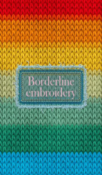 [LINE着せ替え] Borderline embroidery 19の画像1