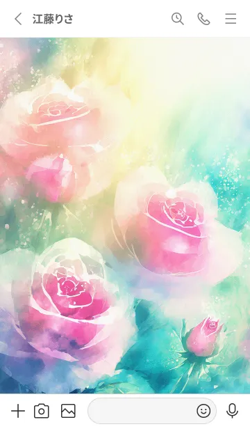 [LINE着せ替え] 薔薇(バラ)の花の着せかえ(R2347)の画像2