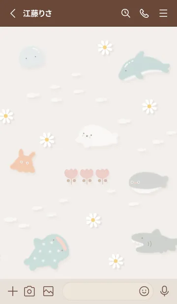 [LINE着せ替え] brown春を待つ海03_1の画像2