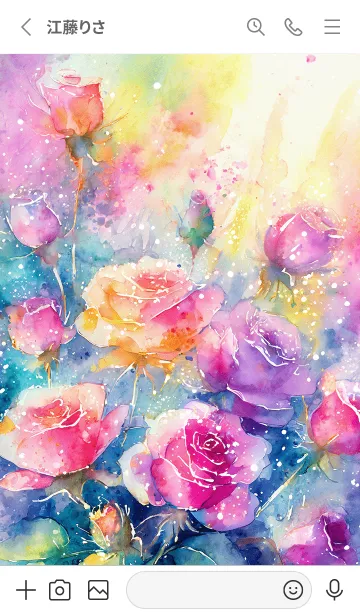 [LINE着せ替え] 薔薇(バラ)の花の着せかえ(R2349)の画像2