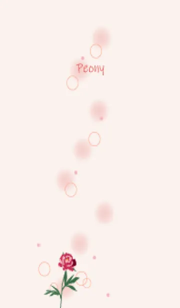 [LINE着せ替え] 2月の誕生花＊芍薬の画像1