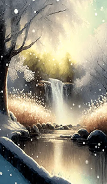 [LINE着せ替え] 優美な冬の風景の着せかえ(Winter-2310)の画像1