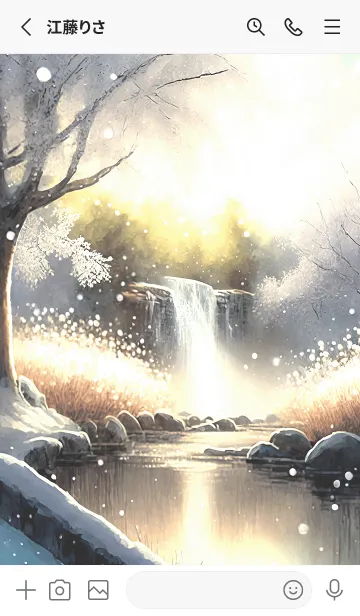 [LINE着せ替え] 優美な冬の風景の着せかえ(Winter-2310)の画像2