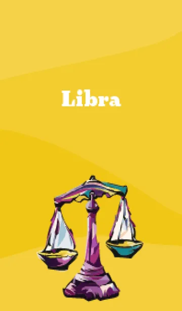 [LINE着せ替え] yellow てんびん座の画像1