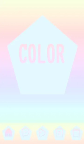 [LINE着せ替え] blue color rainbow I08の画像1