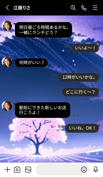 [LINE着せ替え] 冬のサクラ #BaEHR274。の画像3