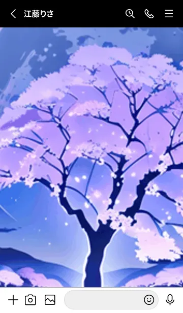 [LINE着せ替え] 冬のサクラ #BaEHR2714。の画像2