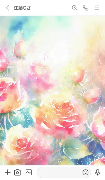 [LINE着せ替え] 薔薇(バラ)の花の着せかえ(R2353)の画像2