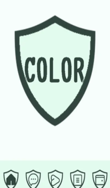 [LINE着せ替え] green color Y95の画像1