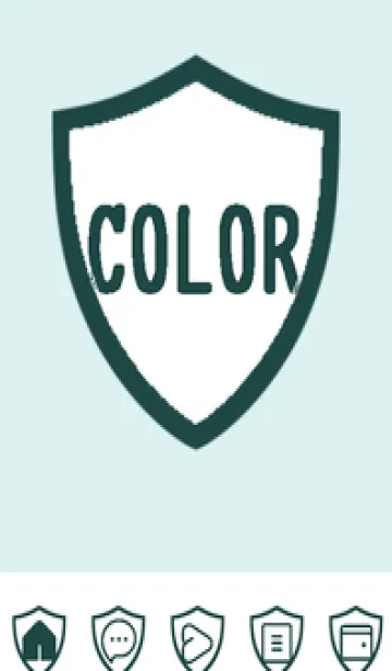 [LINE着せ替え] green color Y100の画像1