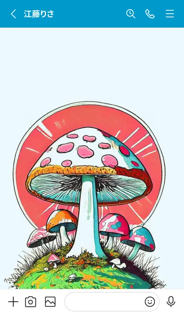 [LINE着せ替え] POP ART_mushroom18_JPの画像2