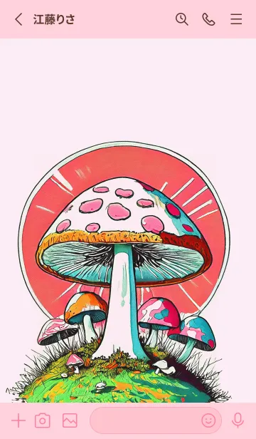 [LINE着せ替え] POP ART_mushroom19_JPの画像2