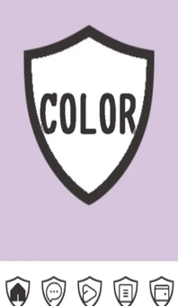 [LINE着せ替え] purple color Y50の画像1