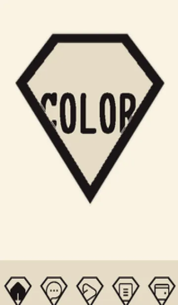 [LINE着せ替え] beige color Z48の画像1