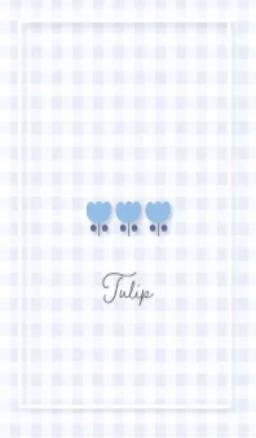 [LINE着せ替え] blueナチュラルなチューリップ15_1の画像1