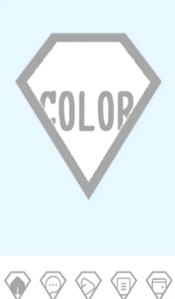 [LINE着せ替え] blue color Z49の画像1