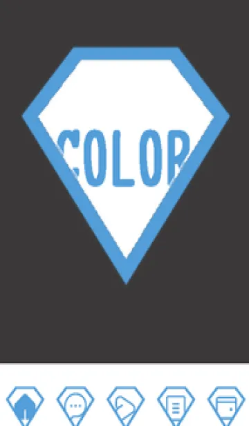 [LINE着せ替え] blue color Z50の画像1