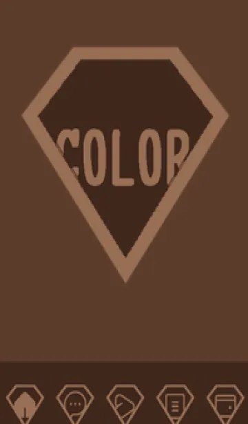 [LINE着せ替え] brown color Z46の画像1