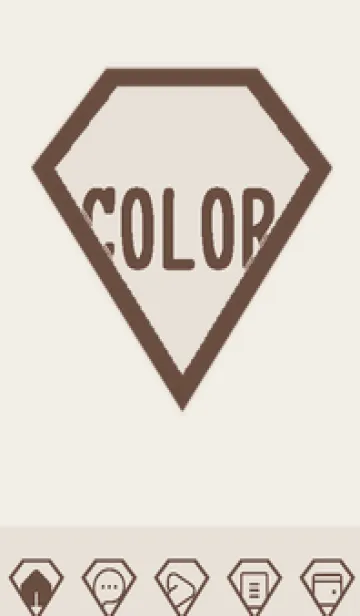 [LINE着せ替え] brown color Z47の画像1