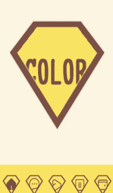 [LINE着せ替え] brown color Z50の画像1