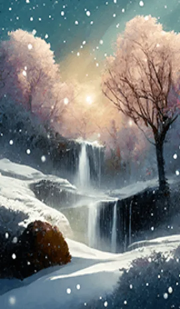 [LINE着せ替え] 優美な冬の風景の着せかえ(Winter-2314)の画像1