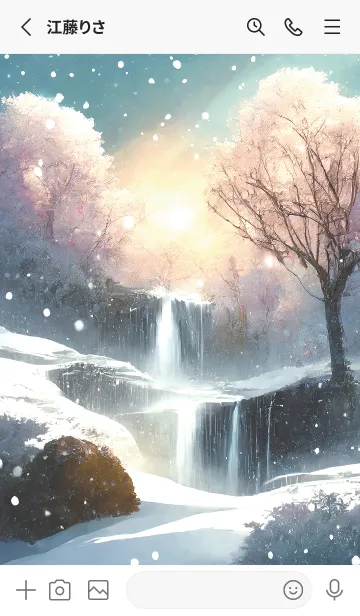 [LINE着せ替え] 優美な冬の風景の着せかえ(Winter-2314)の画像2