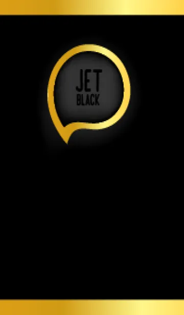 [LINE着せ替え] Jet Black Gold In Black Theme (JP)の画像1