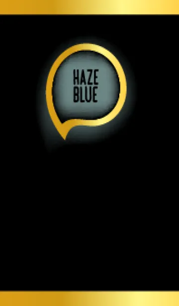 [LINE着せ替え] Haze Blue Gold In Black Theme (JP)の画像1