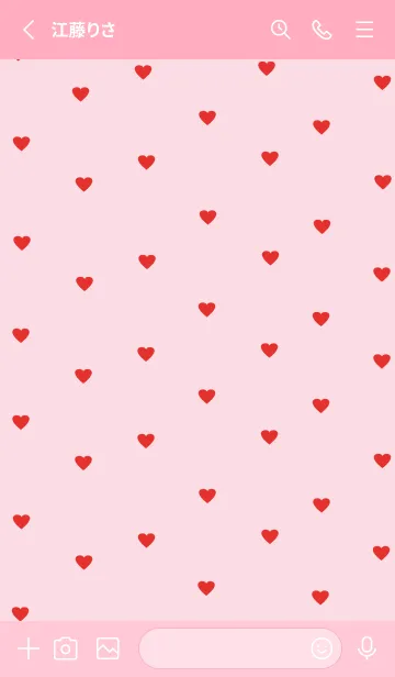 [LINE着せ替え] pattern_heart :cherrypinkの画像2